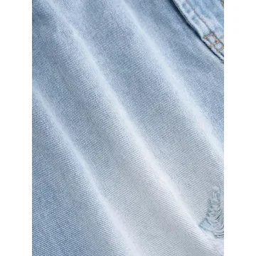 CIDER High Waist Ripped Denim Shorts for Stylish Comfort