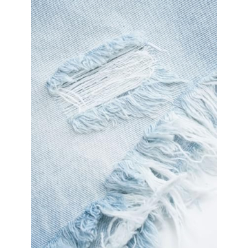 CIDER High Waist Ripped Denim Shorts for Stylish Comfort