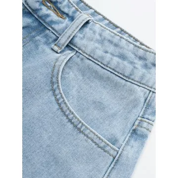 CIDER High Waist Ripped Denim Shorts for Stylish Comfort