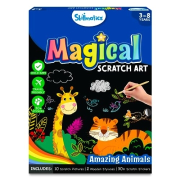 Skillmatics Magical Scratch Art Book - Fun Creative Activity for Kids