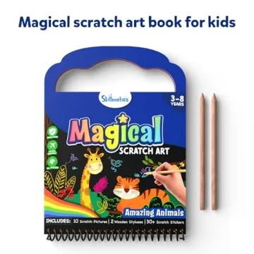 Magical Scratch Art Book for Kids - Fun Craft Activity