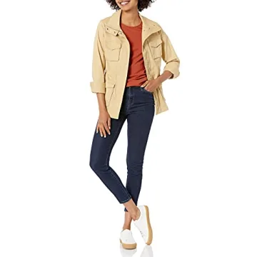 Amazon Essentials Women's Classic-Fit Short-Sleeve Crewneck T-Shirt, Pack of 2, Light Pink/Terracotta, Small