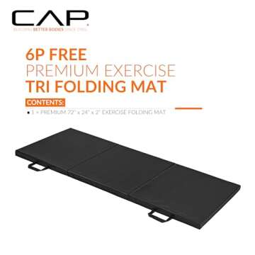CAP Barbell All Purpose Folding Anti Tear Exercise Training Aerobic Fitness Gym & Gymnastics Balance...
