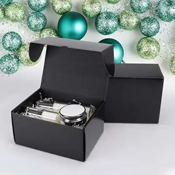 Rempry Black Shipping Boxes for Gifts & Packaging 20 Pack