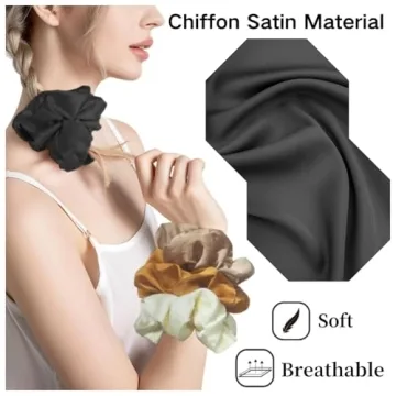 Large Satin Scrunchies for All Hair Types and Styles