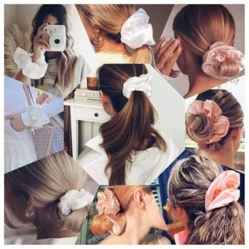 Large Satin Scrunchies for All Hair Types and Styles