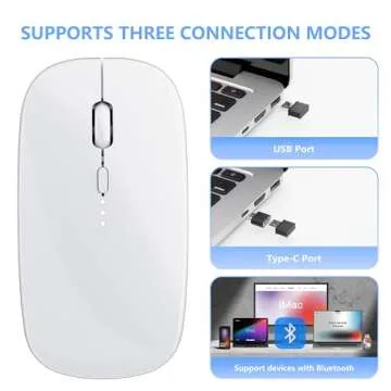 Sleek Rechargeable ShuGuoTu Wireless Mouse for All Devices