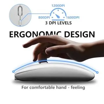 Sleek Rechargeable ShuGuoTu Wireless Mouse for All Devices