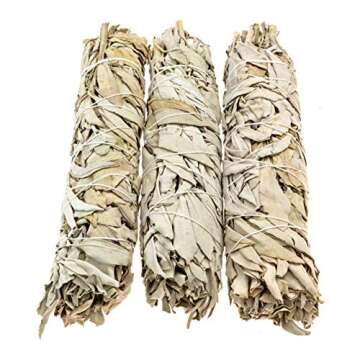 White Sage Sticks - 9" Large Smudge Incense Sticks for Sage Smudge Kit Refill, Meditation Accessories, Home Cleansing, Spiritual Purification, Witchcraft Supplies - Pack of 3 - Alternative Imagination