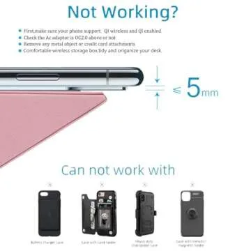 2025 New Wireless Charger,15W Pink Fast Charger,Dual Coil,Qi Certified Charging Dock,Desk Stand and Pen Holder Storage Compatible with iPhone 16/15/14 MAX/XR/XS, S24/S23 Series and More(No AC Adapter