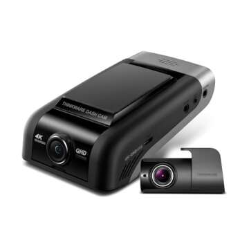 THINKWARE U1000 Dual Dash Cam 4K UHD 3840X2160 Front Cam, 2K 2560X1440 Rear Cam, 150° Wide Angle Da...