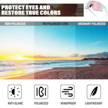 ZEMFAY Polarized Sports Sunglasses for Outdoor Fun