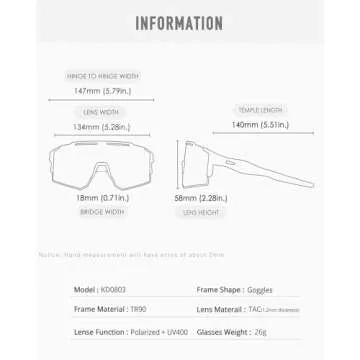ZEMFAY Polarized Sports Sunglasses for Outdoor Fun