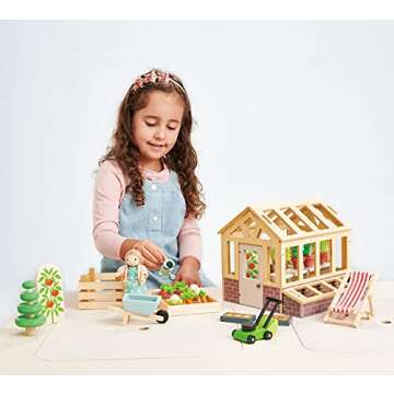 Tender Leaf Toys Greenhouse Garden Set for Creative Kids