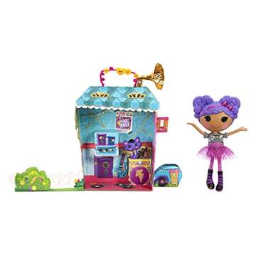 Lalaloopsy Doll- Storm E. Sky and Cool Cat, 13" Rocker Musician Doll with Purple Hair, Pink/Black Ou...