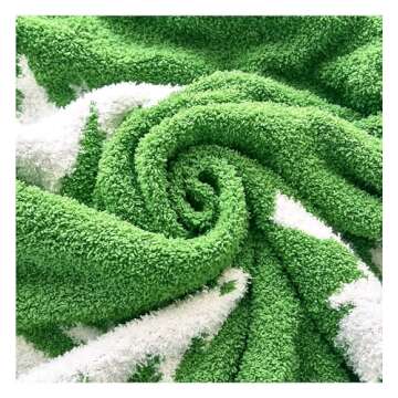 NIDITW Ultra Soft Cozy Pine Tree Christmas Throw Blanket Microfiber Knitted Blanket Lightweight Fluffy Fleece Blanket All Seasons for Home Sofa Couch 50x60 Inches (Pine Tree)