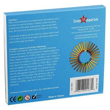 Vibrant Dress Up America Face Paint Crayons – Non-Toxic 32 Set