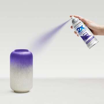 Rust-Oleum 334033 Painter's Touch 2X Ultra Cover Spray Paint, 12 oz, Gloss Grape