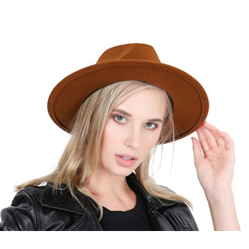 Shop Lanzom Stylish Retro Wide Brim Fedora Hat