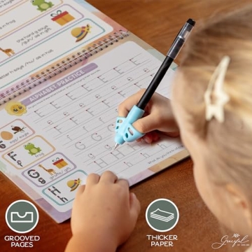 Reusable Grooved Handwriting Workbooks for Kids 3-8
