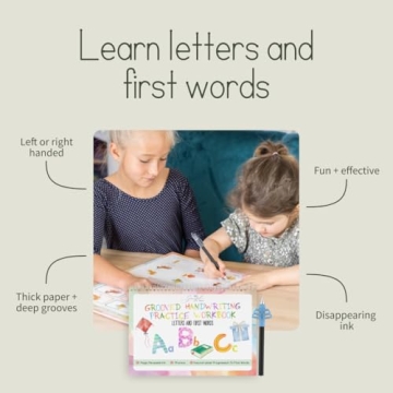 Reusable Grooved Handwriting Workbooks for Kids 3-8