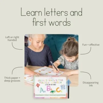 Reusable Grooved Handwriting Workbooks for Kids 3-8