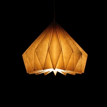 Brownfolds Paper Origami Lamp Shade - Eco-Friendly Artistry