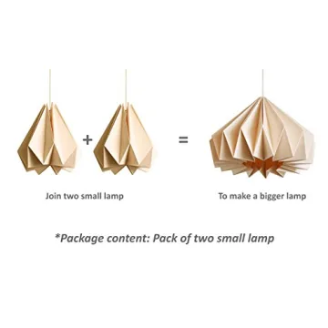 Brownfolds Paper Origami Lamp Shade - Eco-Friendly Artistry