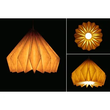 Brownfolds Paper Origami Lamp Shade - Eco-Friendly Artistry