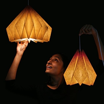 Brownfolds Paper Origami Lamp Shade - Eco-Friendly Artistry