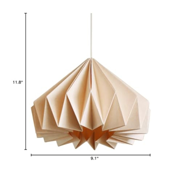 Brownfolds Paper Origami Lamp Shade - Eco-Friendly Artistry