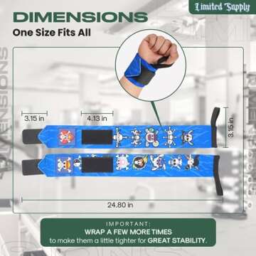 CROWN Anime Wrist Wraps: Durable Wrist Support for All