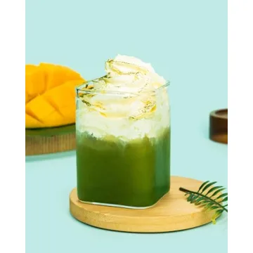 LUXU Square 8 oz Drinking Glasses Set - Stylish and Durable