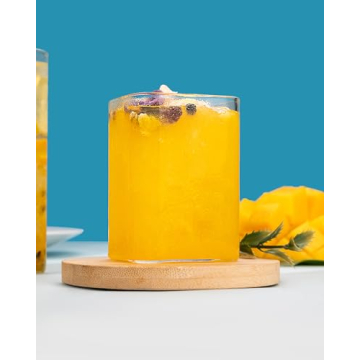 LUXU Square 8 oz Drinking Glasses Set - Stylish and Durable