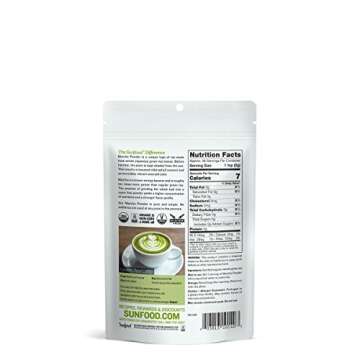 Sunfood Superfoods Organic Matcha Powder Culinary Grade