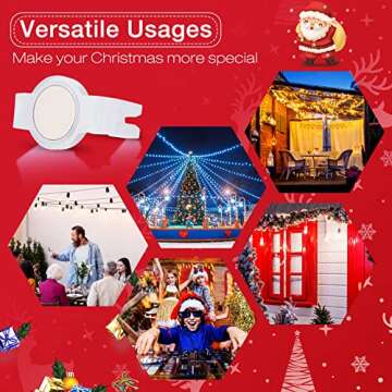 Versatile C9 Magnetic Christmas Light Clips for Easy Outdoor Setup