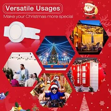 Versatile C9 Magnetic Christmas Light Clips for Easy Outdoor Setup