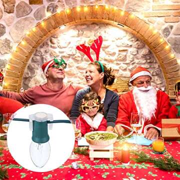 Versatile C9 Magnetic Christmas Light Clips for Easy Outdoor Setup