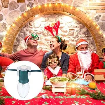 Versatile C9 Magnetic Christmas Light Clips for Easy Outdoor Setup