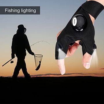 KUCHEY LED Flashlight Gloves Perfect Gift for Him