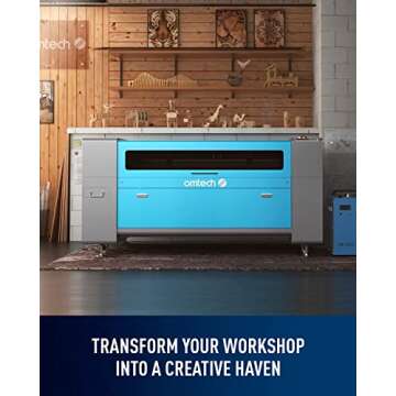 OMTech 130W CO2 Laser Engraver with Chiller and Dual Heads