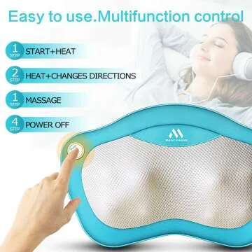 Neck & Back Massager with Heat for Perfect Gifts