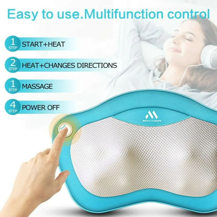 Neck & Back Massager with Heat for Perfect Gifts