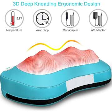 Neck & Back Massager with Heat for Perfect Gifts