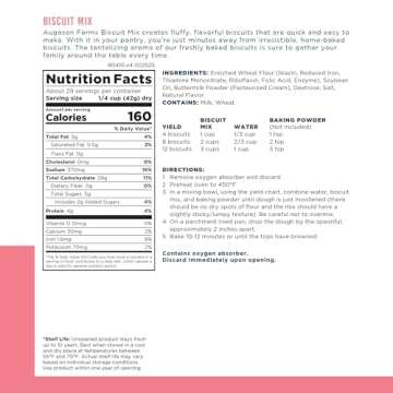 Augason Farms Biscuit Mix Can for Emergency & Everyday Meals