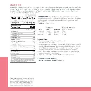 Augason Farms Biscuit Mix Can for Emergency & Everyday Meals