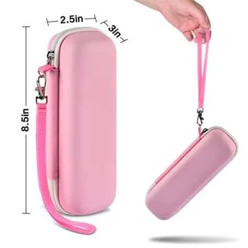 GWCASE Toothbrush Travel Case Compatible with Oral-B Pro 1000 2000 3000 3500 5000 7500/ for Philips Sonicare ProtectiveClean 4100 6100 5100 6500 7500 Rechargeable Electric Toothbrush (Box Only) -Pink