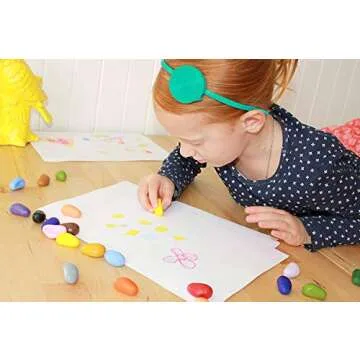 Crayon Rocks Just Rocks in a Box, 8 Colors, Tripod Grip Crayons Made For Handwriting Development in Kids and Toddlers, Fun & Educational, Creative Activity, 8 of Each Color - 64 Count