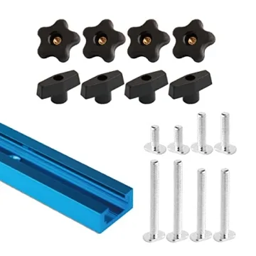 POWERTEC 71170 17-Piece Universal T-Track Kit: Versatile 48-Inch System with Hardware