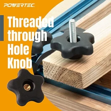 POWERTEC 71170 17-Piece Universal T-Track System for Woodworking
